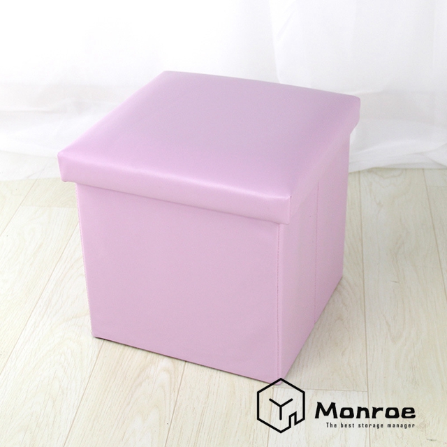 Organizador de taburete de almacenamiento plegable impermeable de PU de