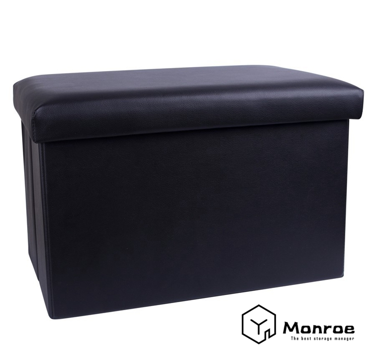 inen Pequeño reposapiés otomano, robusto otomano plegable con