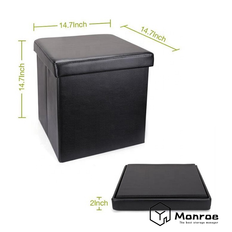 Otomana Fresh Home Elements, cubo de almacenamiento de 15 pulgadas con